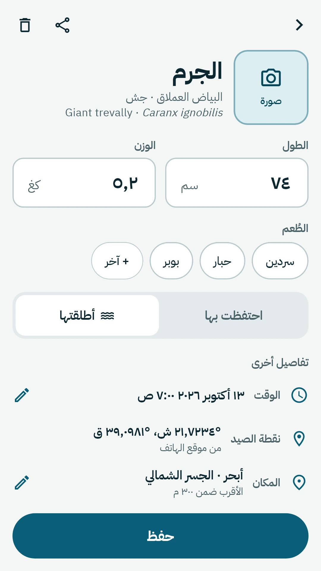 تفاصيل الصيدة