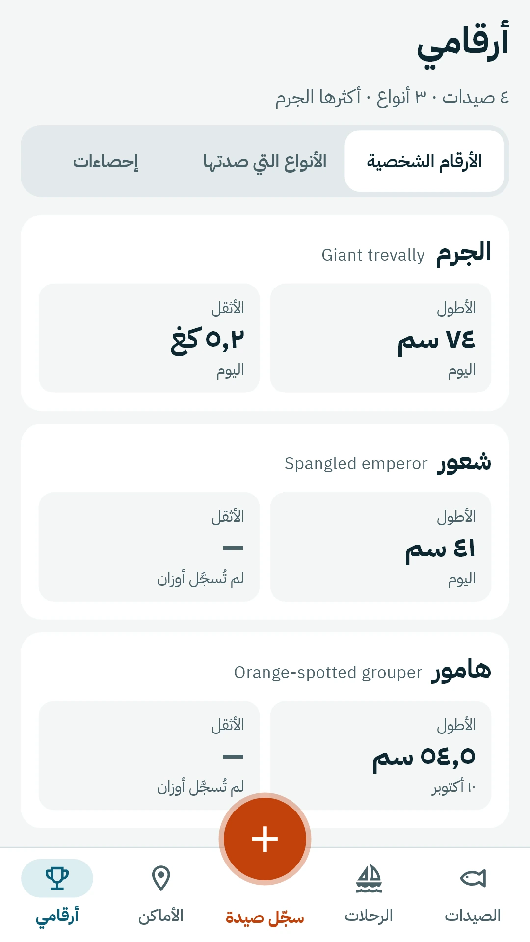 الأرقام الشخصية